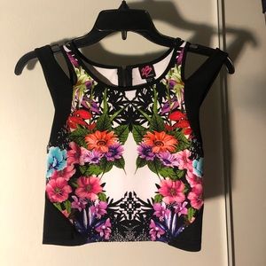 Flowery crop top